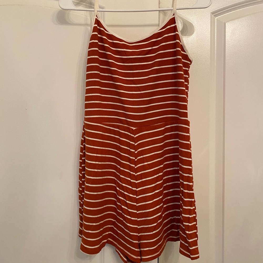 Burnt orange romper